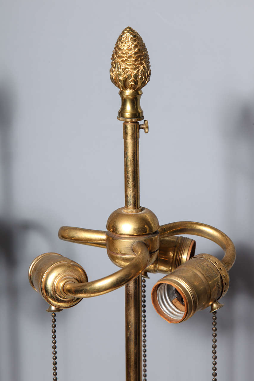 Pair of Unique Antique French Louis XVI Style Gilt Bronze & Rock Crystal Lamps 2