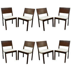 Set of 8 Vintage Alvar Aalto Dining Chairs- Modified by William Haines, 1943
