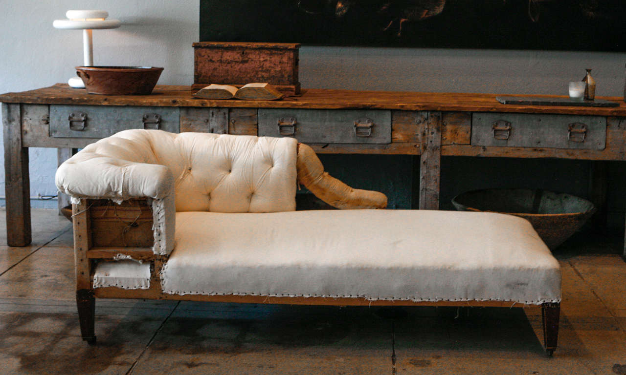 A Swedish One-Arm Chaise, 19th c.