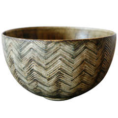 Large Axel Salto Studio Bowl , Denmark 1948