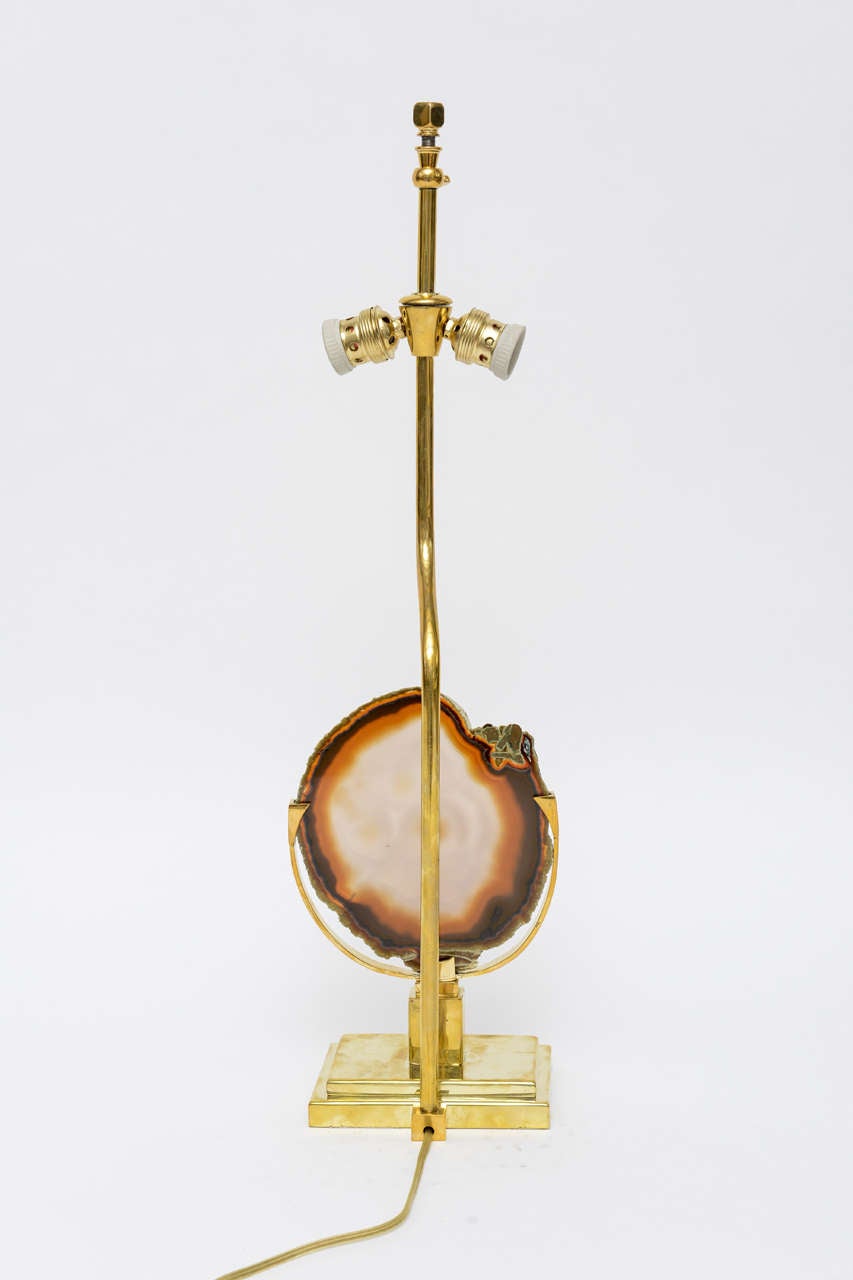 Fine Agate Table Lamp 1