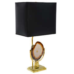 Fine Agate Table Lamp
