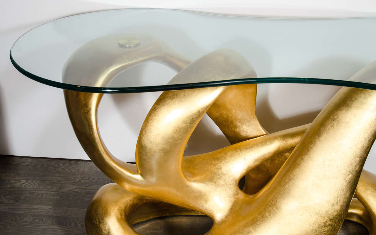 Spectacular Modernist Free-Form Sculptural Console by Tony Duquette for Baker 2