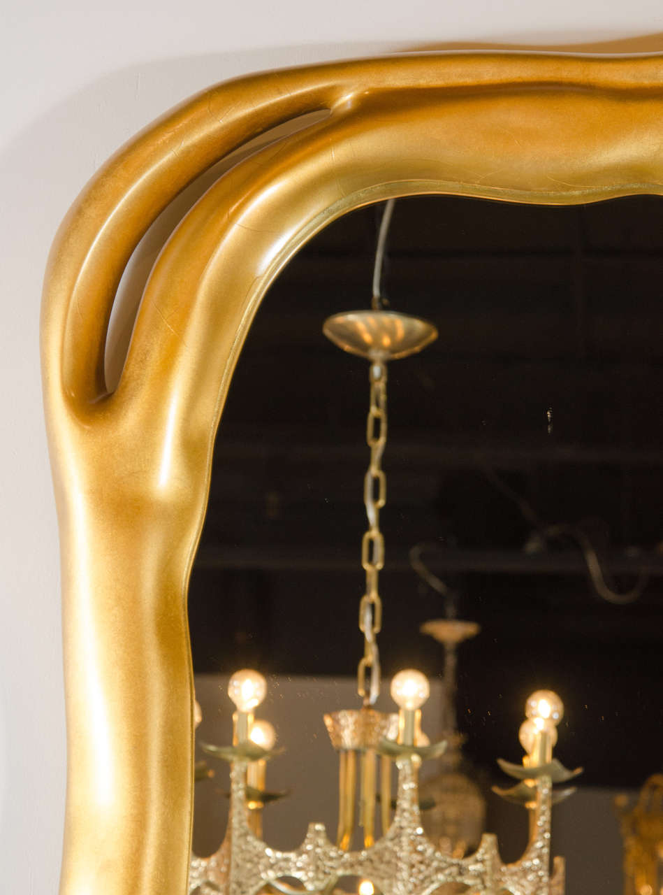Impressive Modernist Free-Form Design Wall Mirror by Tony Duquette for Baker In Excellent Condition In New York, NY