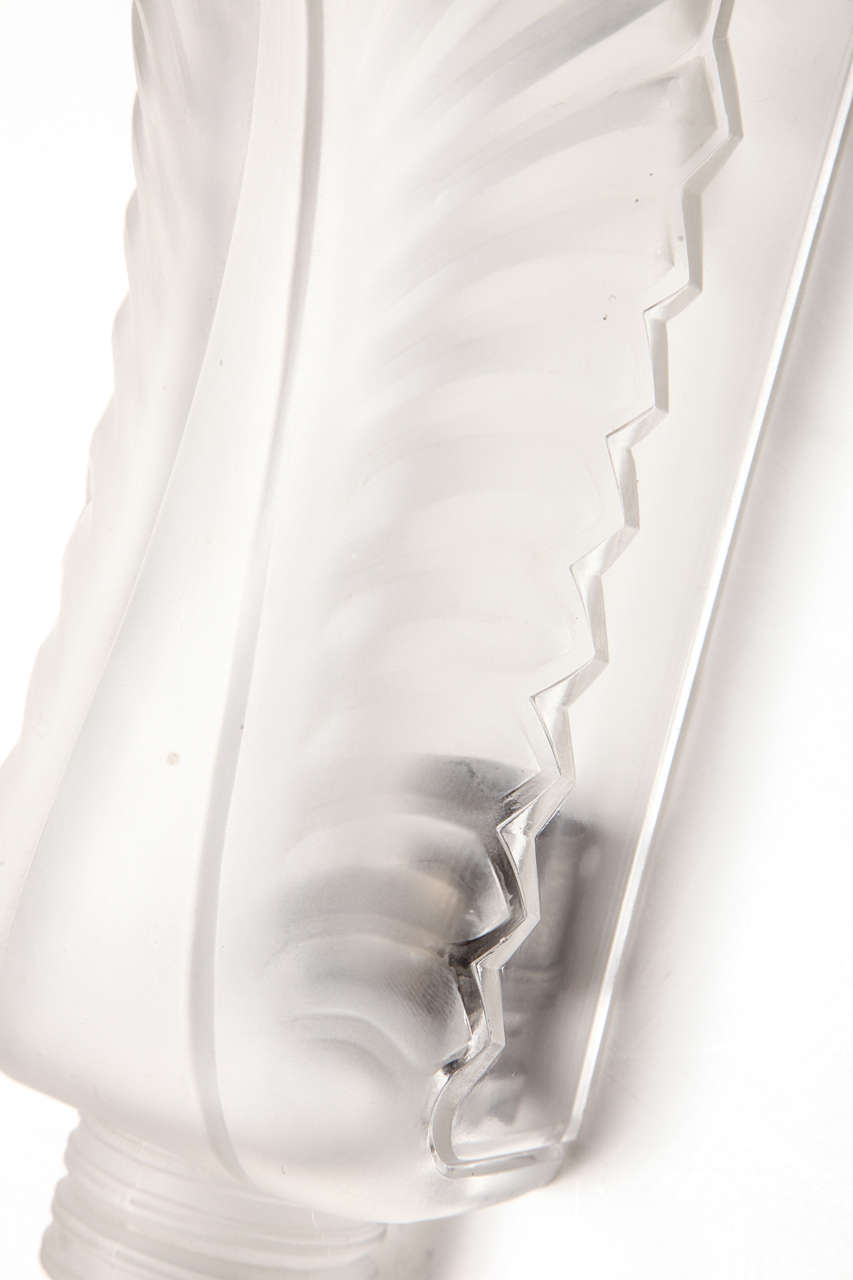 Lalique Pair of Wall Sconces 