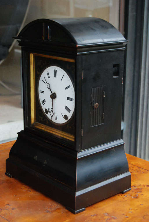 Ebonized European Shelf Cuckoo Clock