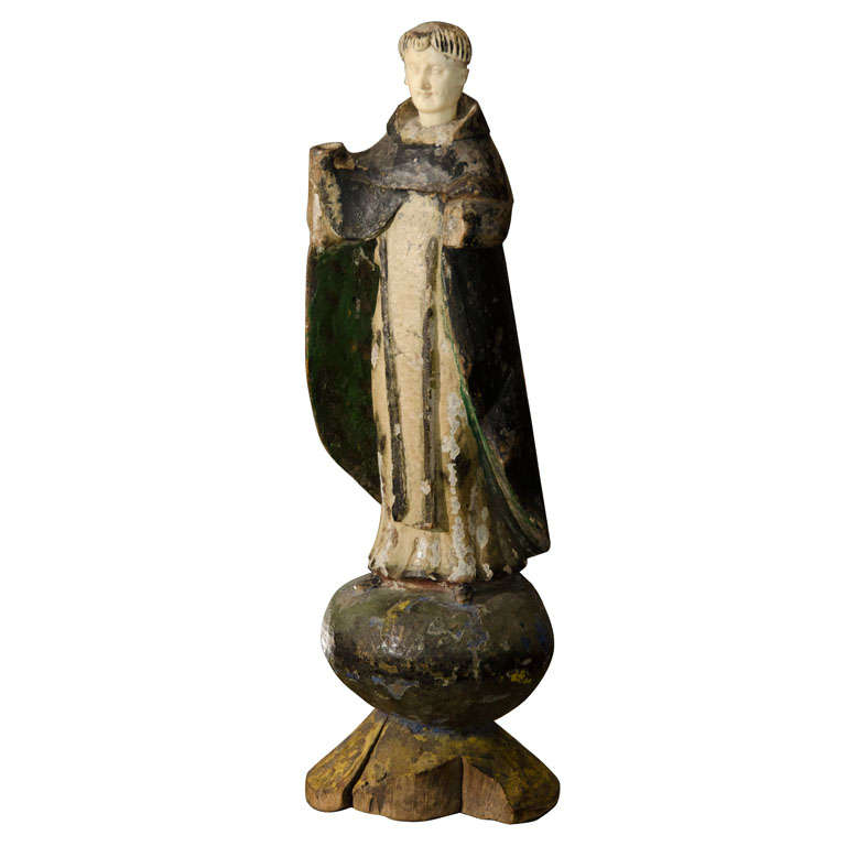 St. Dominic Statue Antique For Sale