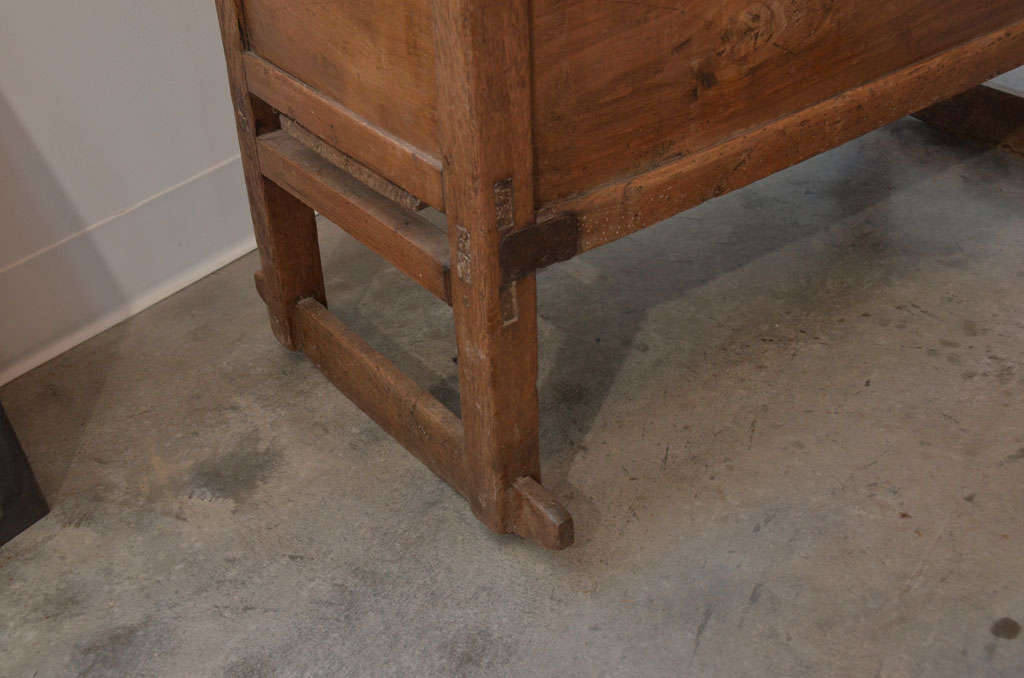 19th Century Antique Olive wood Cradle from France For Sale