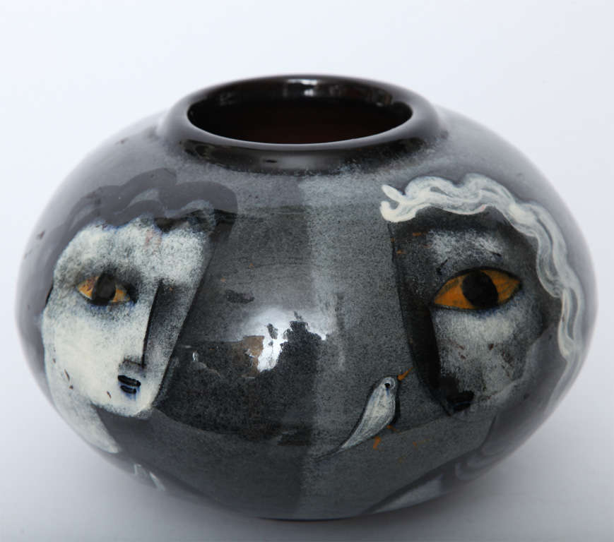 A 1950's Modernist  Ceramic Vase signed Pillin 4