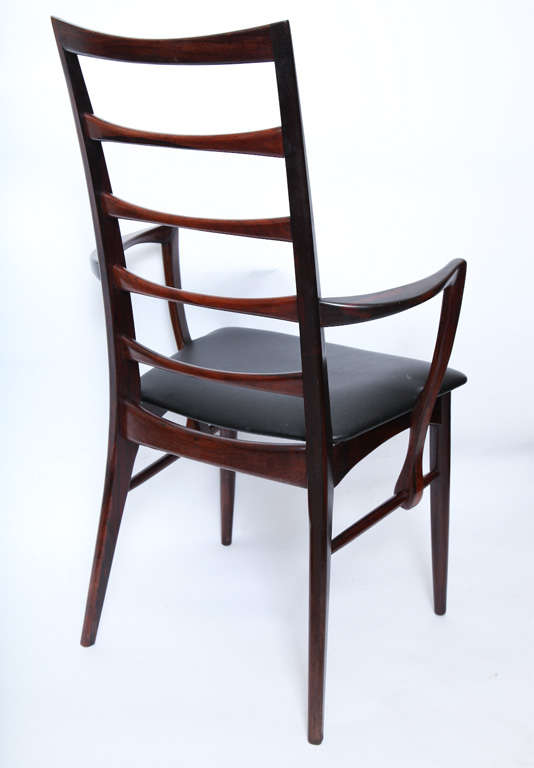 Mid-20th Century Pair of 1950s Danish Rosewood Side Chairs by Niels Kofoeds