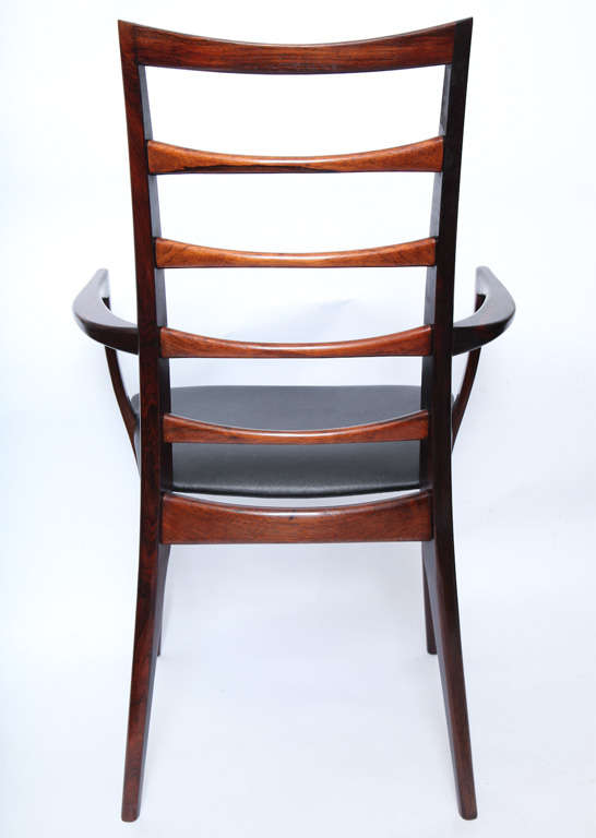 Pair of 1950s Danish Rosewood Side Chairs by Niels Kofoeds 1