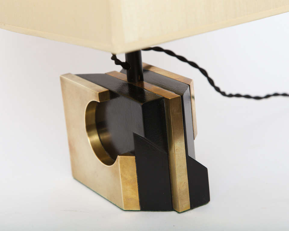 Pair of 1970s Modernist Sculptural Table Lamps For Sale at 1stdibs