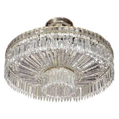 Outstanding 1940's Hollywood Cut Crystal Chandelier