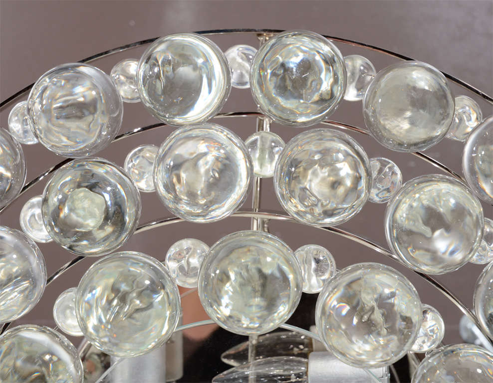 Modern Three Tier Chandelier with Large Crystal Tear Drops 1