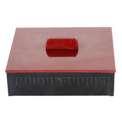 Art Deco Bakelite Box with Skyscraper Detailing