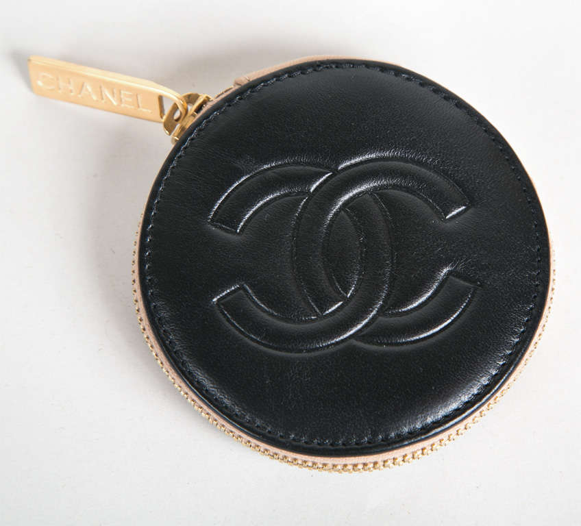Chanel Camelia and Logo Leather Coin Purse in Box* presented by funkyfinders 2