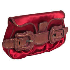 Fendi Red Satin Clutch or Handbag* presented by funkyfinders