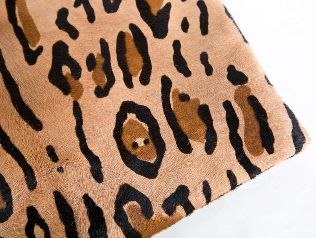 Fendi Leopard-Print Calfhair Bag ... Shoulder Bag with Leather Straps, Original