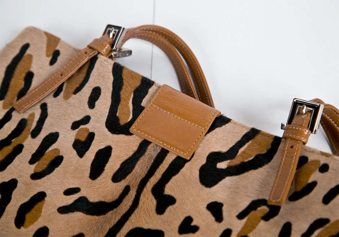 Fendi Leopard-Print Calfhair Bag presented by Carole Ann Hart 1