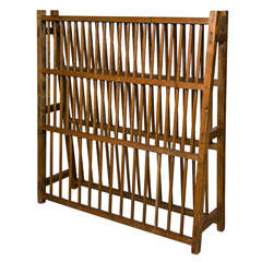 Three-Tier English Pine Plate Rack