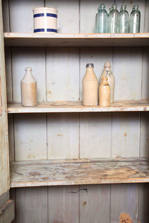 Wood Large Blue Pie Safe For Sale