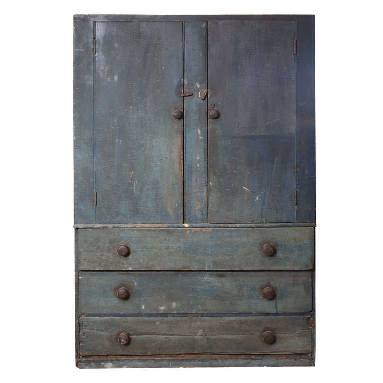 American Blue Cupboard For Sale