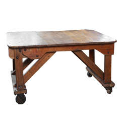Vintage Beautiful Factory Table