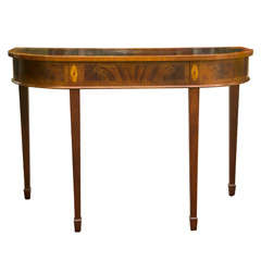 Federal Style Mahogany Demi-lune Table
