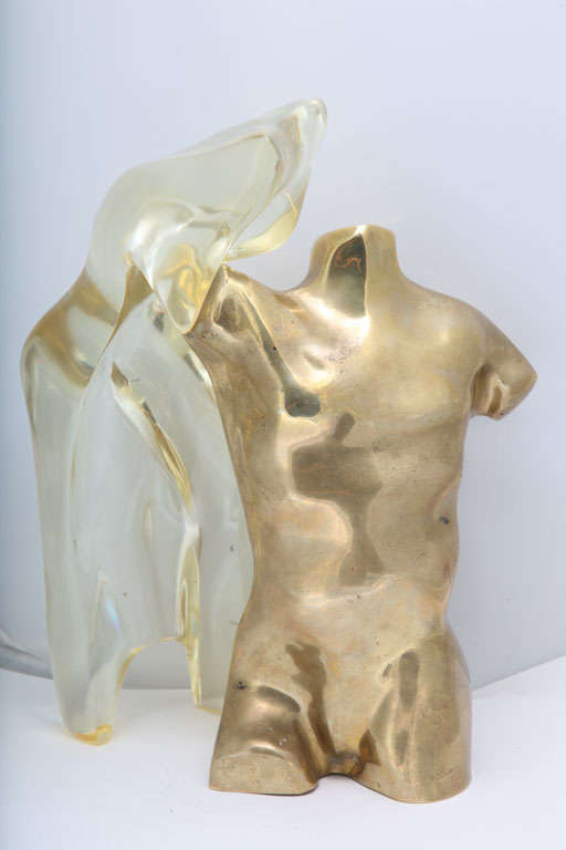 Embracing Couple Sculpture Torso