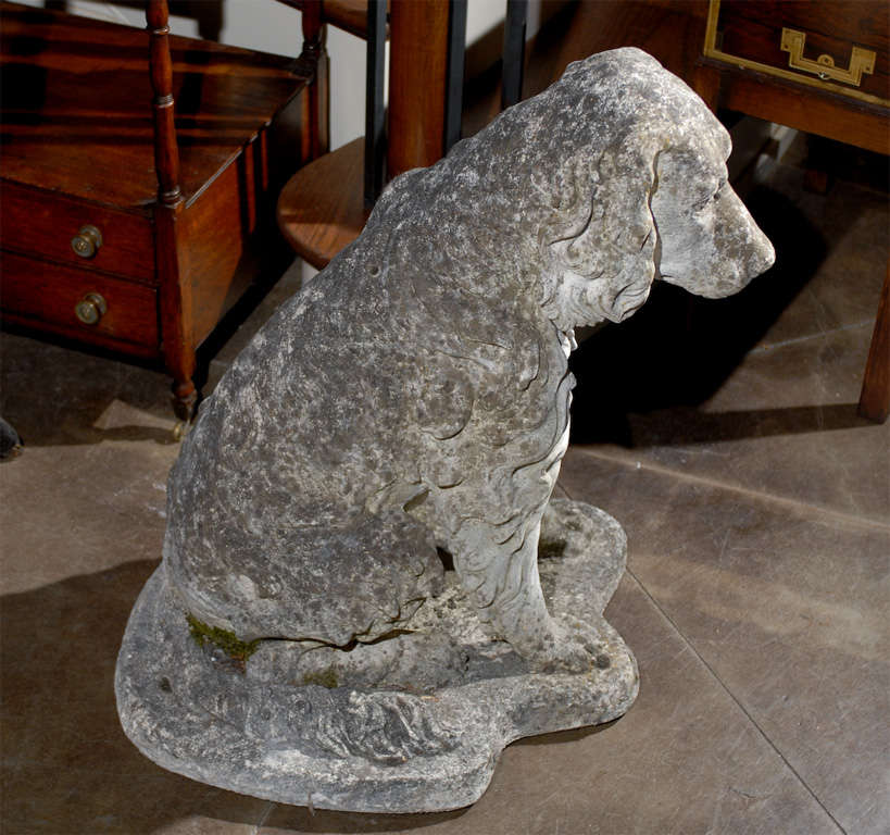 Large English Dog Statue