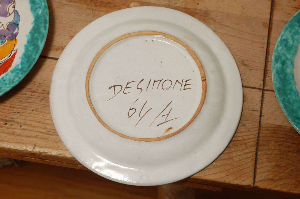 34 Pieces Signed Desimone Pottery For Sale 2