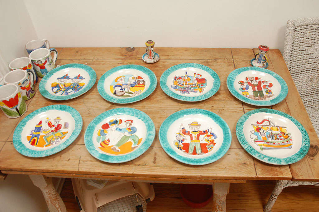 34 Pieces Signed Desimone Pottery For Sale 3