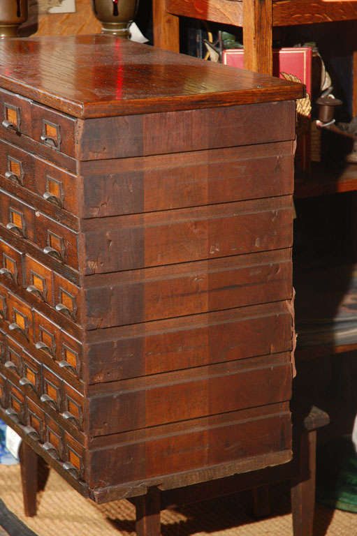 American C. 1900 Solid Oak Store Display Cabinet