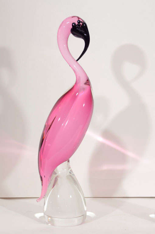 Pair of Pink Flamingos by Seguso 3