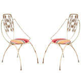 Pair of  Wrought Iron Garden Chairs