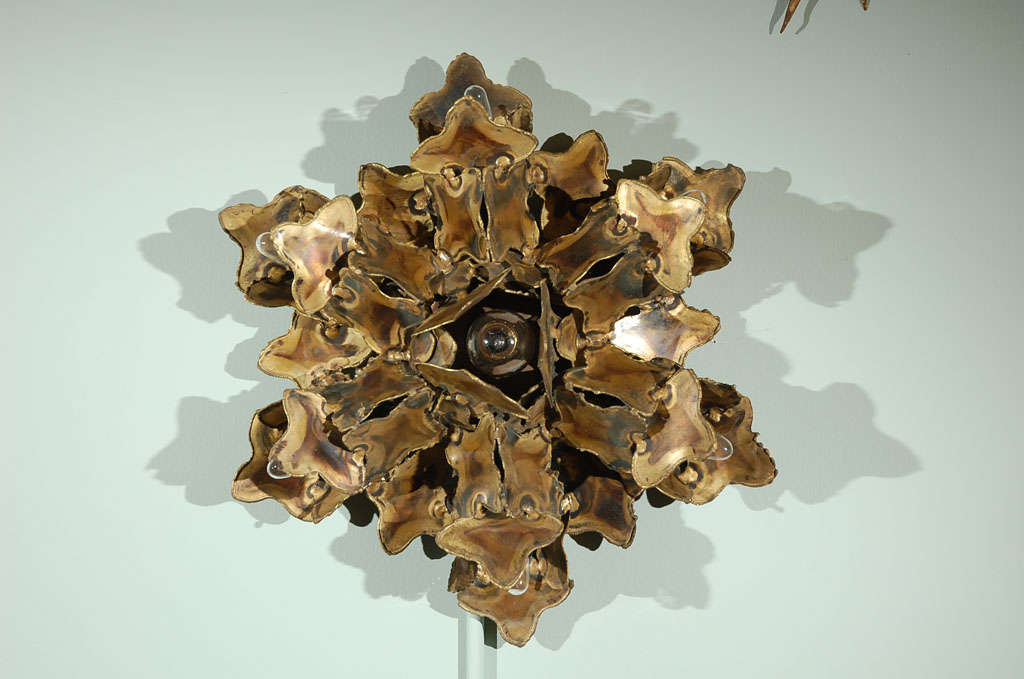 Abstracted Brutalist Style Sconce/ Ceiling Light
