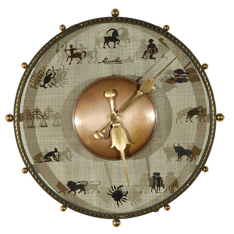 Mauthe Zodiac Wall Clock