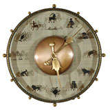 Vintage Mauthe Zodiac Wall Clock