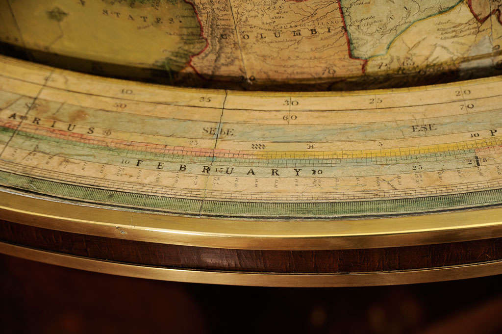 An Important 33-inch Terrestrial Library Globe By Malby For Sale 4