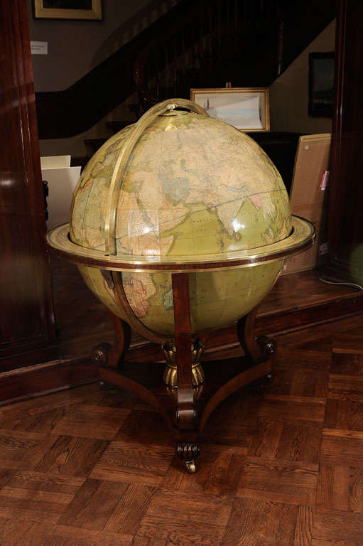An Important 33-inch Terrestrial Library Globe By Malby For Sale 5