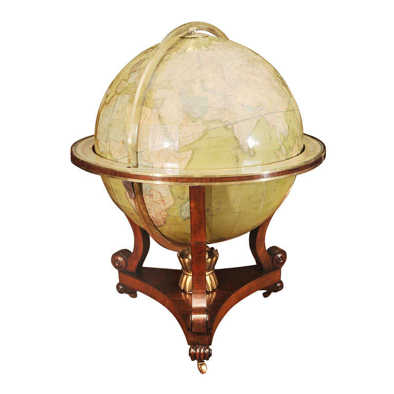 An Important 33-inch Terrestrial Library Globe By Malby For Sale