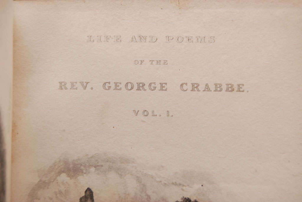 A 6 Volume Leather And Hard Back Books Of Rev. George Crabbe 1