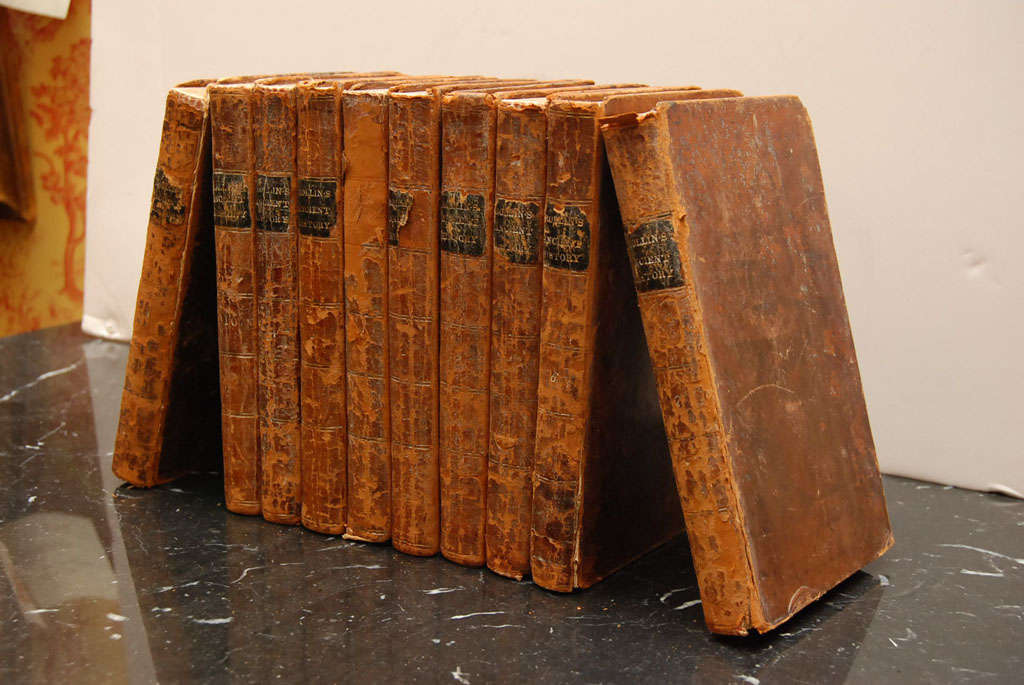 20th Century 10 Volumes set on ancient History by Charles Rollin circa 1815