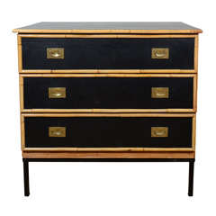 A Bamboo Chest of Drawers, after Adnet.