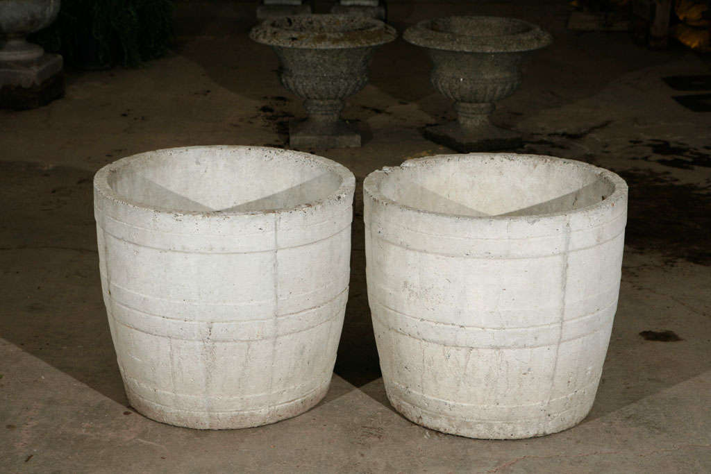 Round Concrete Barrels