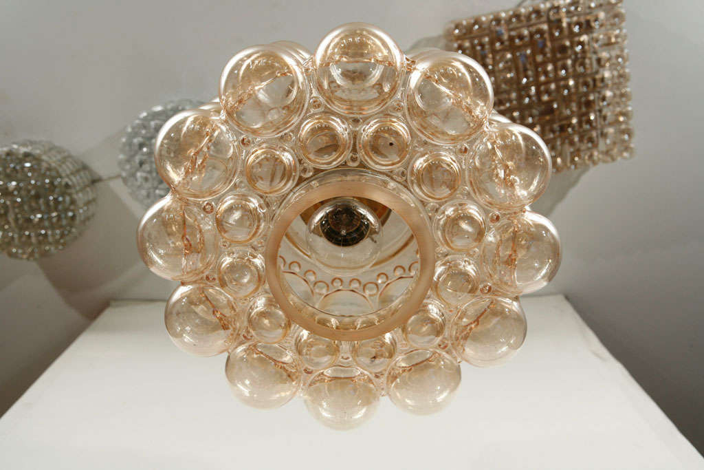 Brass Limburg Bubble Glass Pendant