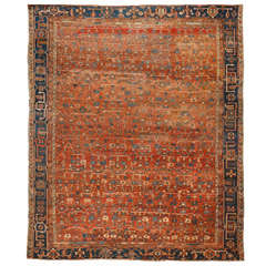 Antique Persian Bakshaish rug