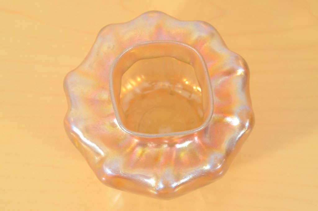Tiffany Studios Gold Iridescent Vase
