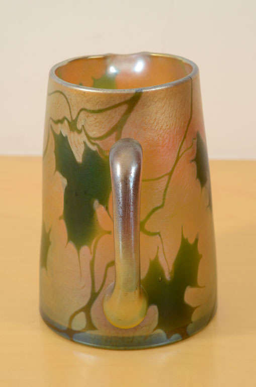 American Tiffany Studios Glass Pitcher For Sale