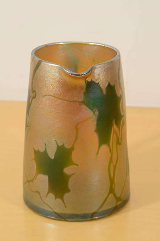 Tiffany Studios Glass Pitcher For Sale 1